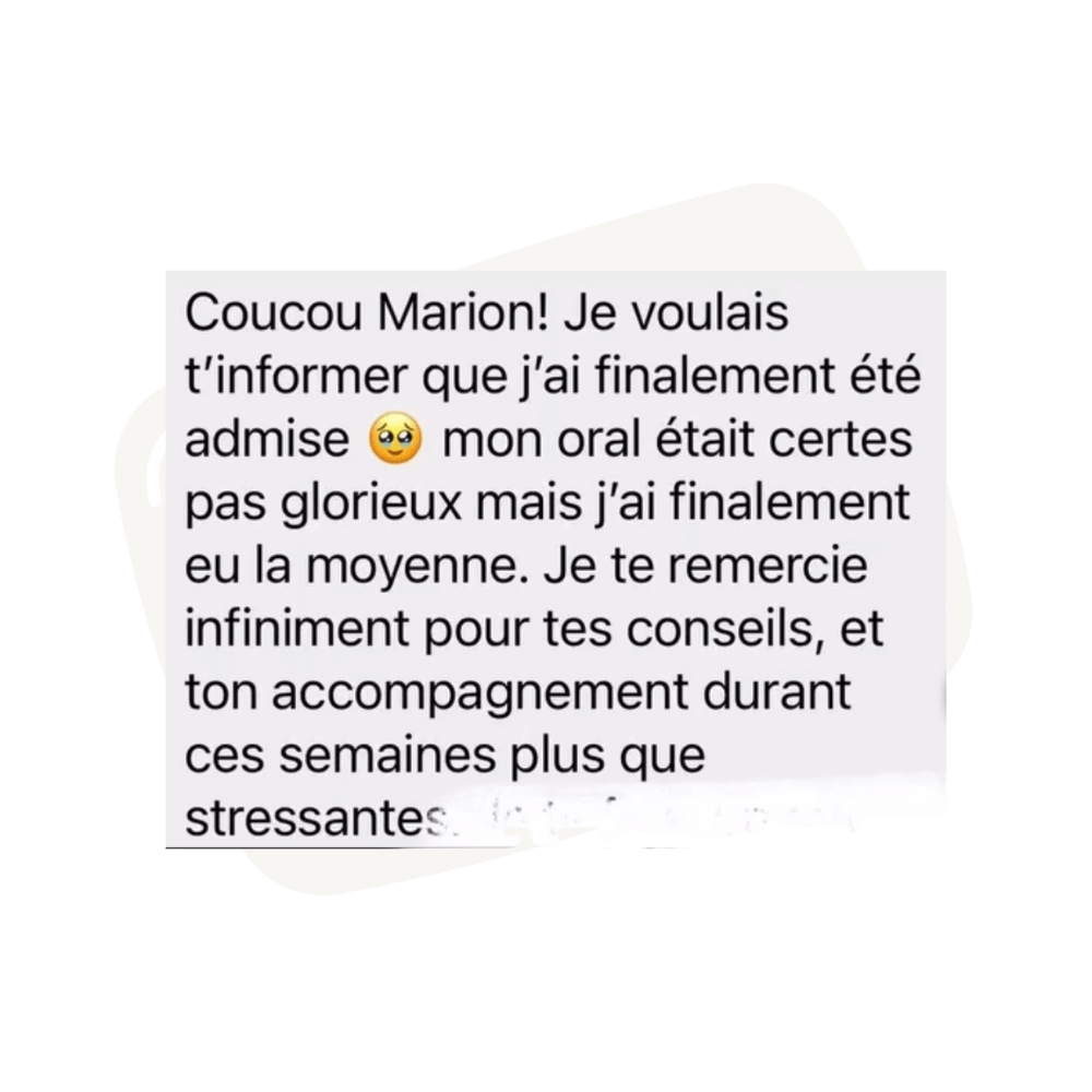 Avis client d'un client de Marion, Quid CRFPA CAPA